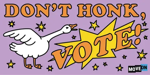 Free MoveOn Voting Sticker, Mailed to You