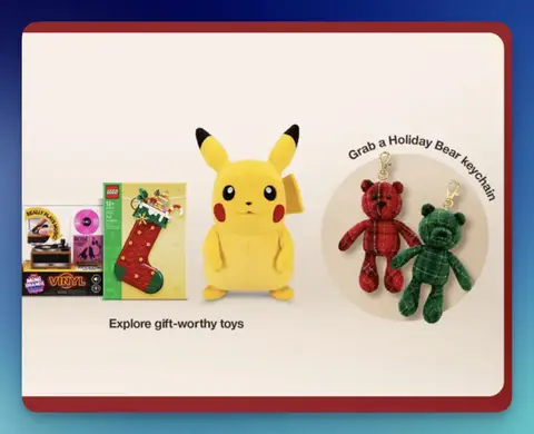 Free Target Holiday Bear Keychain at Toy Kick Off Event