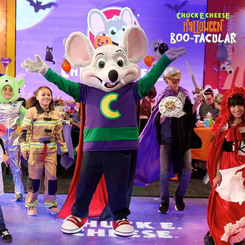 500 Free Prize Tickets at Chuck E. Cheese in a Halloween Costume