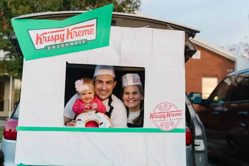 Free Doughnut at Krispy Kreme in a Halloween Costume
